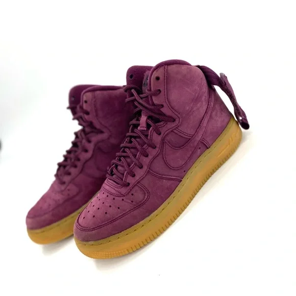 Nike Air Force 1 High WB ‘Bordeaux’ Grade School Size 4Y - Picture 7 of 7